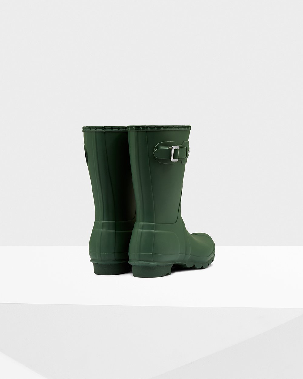 Hunter Original Short Rain Boots - Discount Womens Green - CPHEXV735